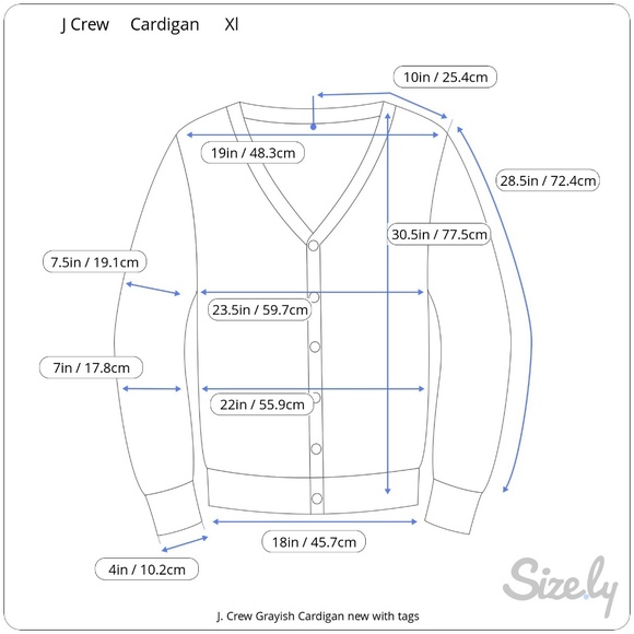J Crew Factory Cardigan XL NWT - Picture 5 of 5
